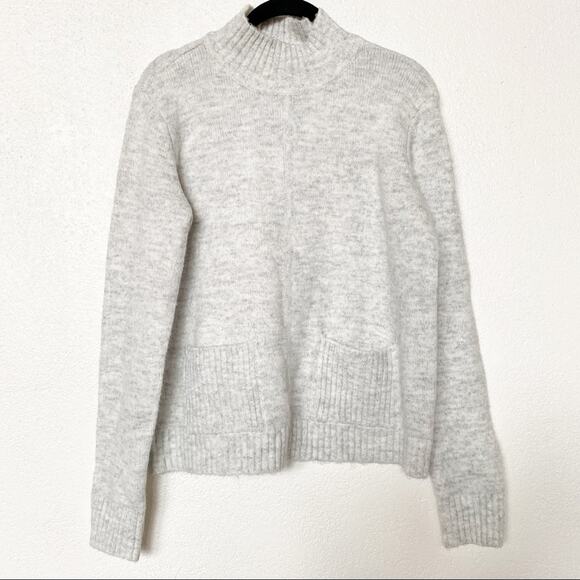 Marled Reunited Clothing Grey Soft Plush Turtleneck Sweater Size XS - Picture 1 of 7